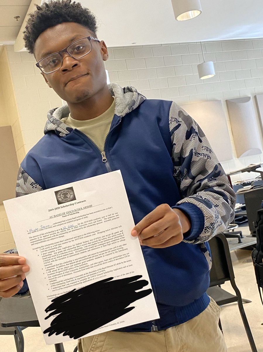 academybandaps's tweet photo. $50,000 in band scholarships today for our Class of 2020 seniors! #apsarts #butgod #theirsecondbandscholarship #theyhavechoices #theartsmatter @APSBESTACADEMY @apscskywla @Dr_YRoebuck @rob_p_williams_ @aktj33 @SharondaMurrell https://t.co/jdeJ3WwViY