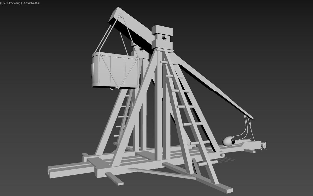 L_Martins_3D's tweet image. Was meant to go Oceana for someones birthday but stayed in to make a trebuchet instead #3dartproblems (probably a background asset for a future piece? I&apos;ll find a use for it) WIP