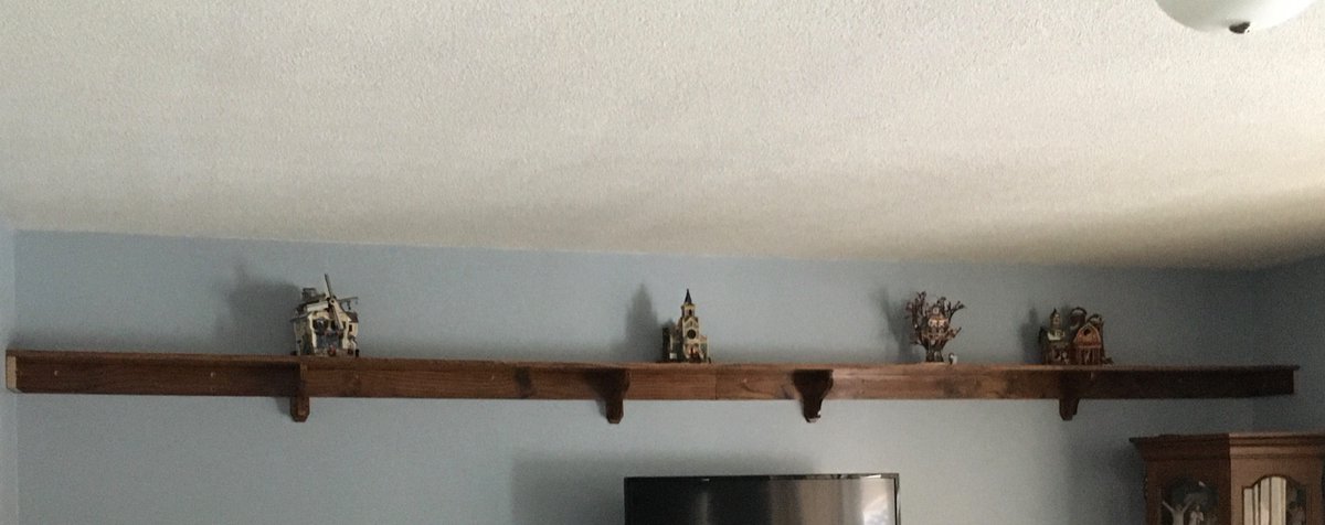 rmaynard2015's tweet photo. It’s not 100% finished but this is what woods to home looks like. Oak logs milled on my parents land, dried and I made a 14ft shelf. https://t.co/UgjojtjRKg