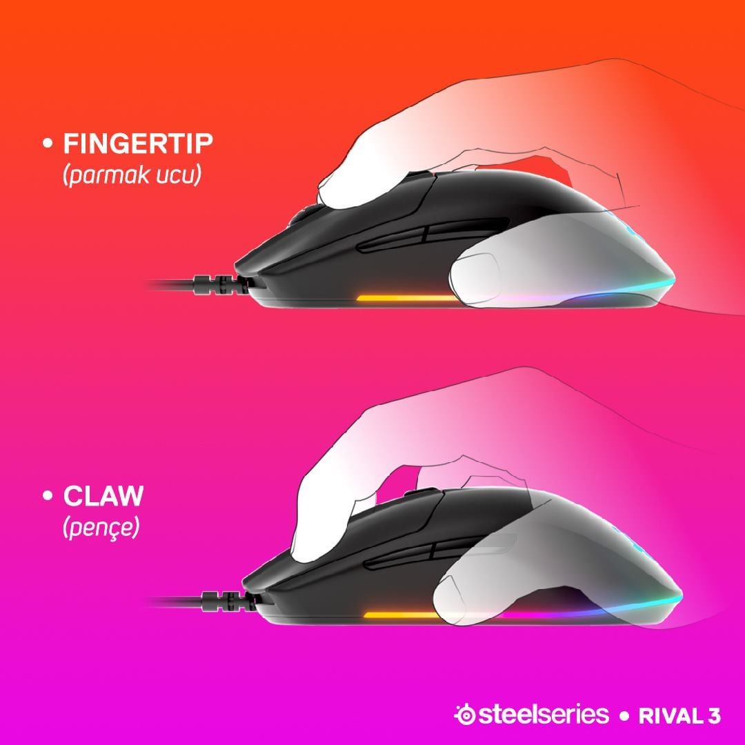 ¿Cómo cogéis vosotros el ratón?

🖱😍
