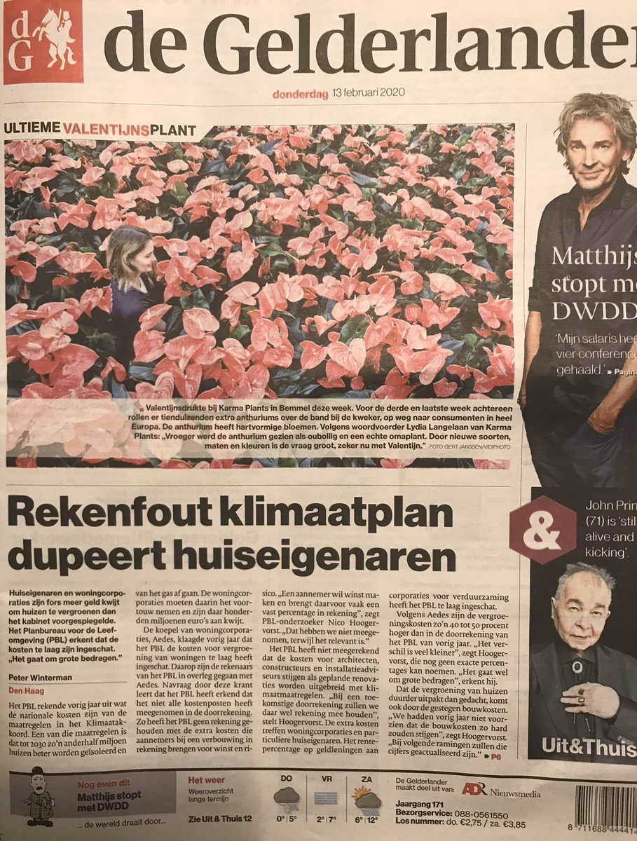 Vandaag voorpagina Gelderlander <a href="/KarmaPlantsNL/">Karma Plants</a> <a href="/valentijnsdag/">valentijnsdag</a> #ValentinesDay #Valentijnsdag