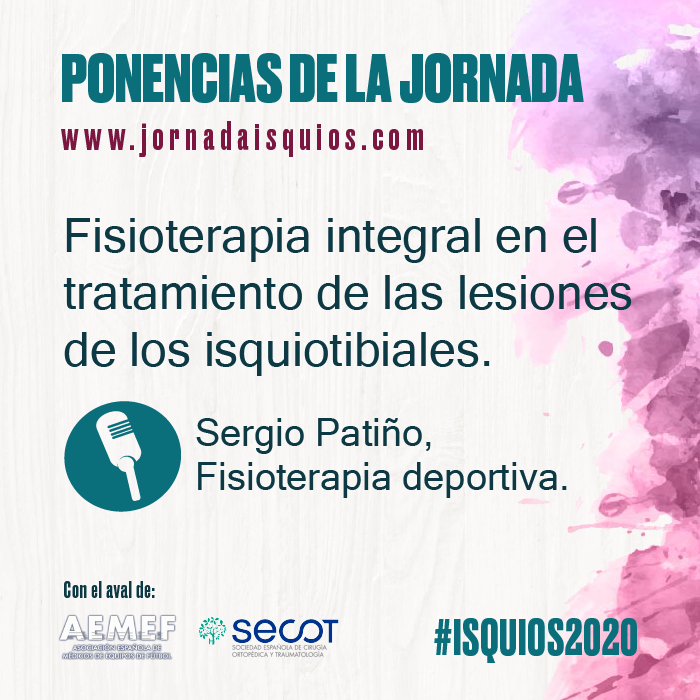 JIsquios's tweet photo. ✅ Sergio Patiño:
Se trata de otro de nuestros ponentes, especializado en #fisioterapia manipulativa articular en fisioterapia del deporte. ¡Os dejamos su CV y su ponencia!

👉No te olvides de inscribirte a la jornada: https://t.co/WZASE16l3c
#Isquios2020 #Lesiones #Deporte https://t.co/nqY03ywpPN