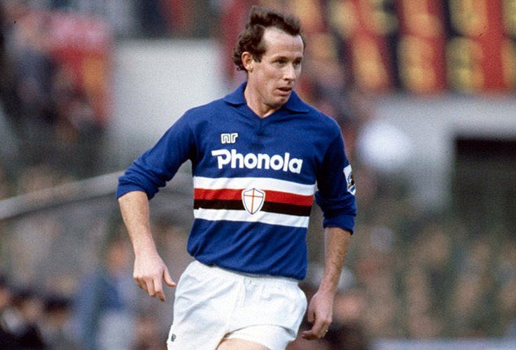 Happy 64th Birthday to Ireland legend Liam Brady Pictured during his spell with Sampdoria 