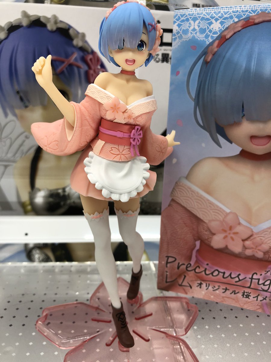秋 葉 原 Hey 公式 プライズ 2 28入荷予定 Re ゼロプレシャスフィギュア レムオリジナル桜 こちらは桜レムさんフィギュアです 2月28日入荷予定です 先行で店舗に見本フィギュアが届いております 掲示いたしましたので ぜひご覧ください