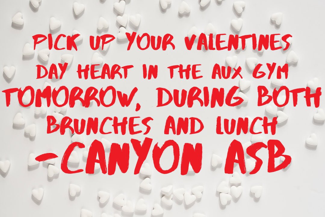 Canyon High ASB tweet media