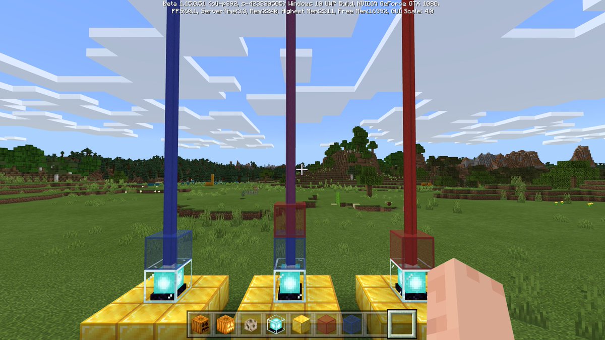 artisticpreston's tweet photo. Color mixing works in the #Minecraft bedrock 1.15, I'm so glad they decided to do a java feature parity update. https://t.co/jDOJCSCyms