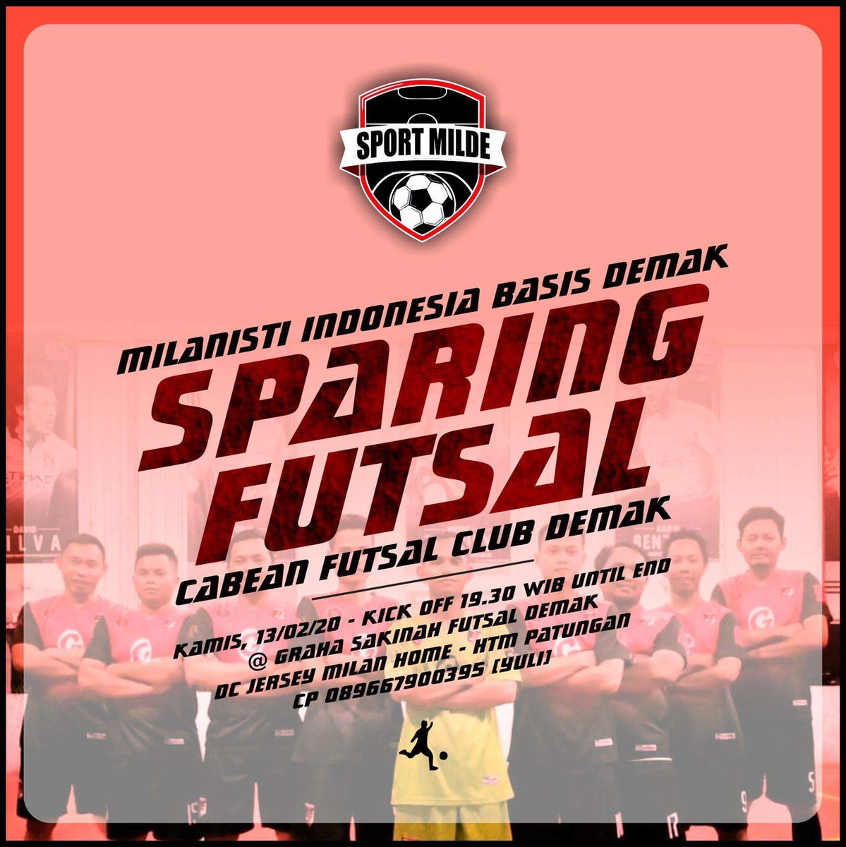 misezdemak100's tweet image. [Sparing Futsal] vs #CabeanFutsalClubDemak - Kamis, 13/02/20 - KO 19.30 WIB sampe selesai - di Graha Sakinah Futsal Demak.
.
#sparingfutsal #futsalmilde #MilanistiDemak #WeAreDasiman #ForzaMilde 🔴⚫