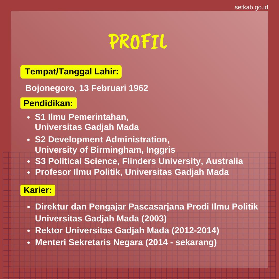 Selamat ulang tahun ke-58, Pak Pratikno!

Semoga kesehatan dan kebahagiaan selalu mengiringi Bapak dalam mendampingi Presiden <a href="/jokowi/">Joko Widodo</a> sebagai Menteri Sekretaris Negara RI.