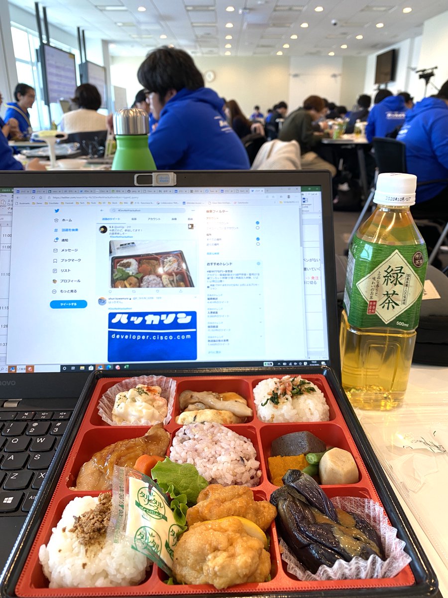 kazumasaikuta's tweet image. #DevNetHackathon in Tokyo. Its Bento time! #DevNet