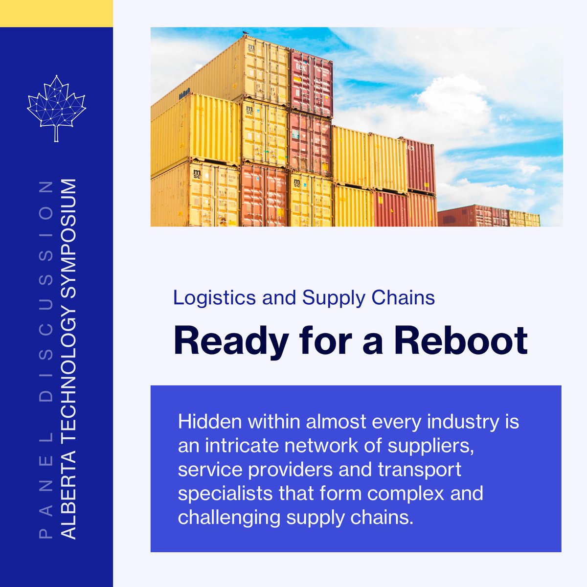 Bitcoin_CBC's tweet photo. Alberta Technology Symposium Apr.15,16 Edmonton, AB #blockchainAB #AlbertaIoT #PutAlbertaFirst
Panel Discussion Logistics and Supply Chain: Ready for a Reboot https://t.co/0TzS2WyRrH