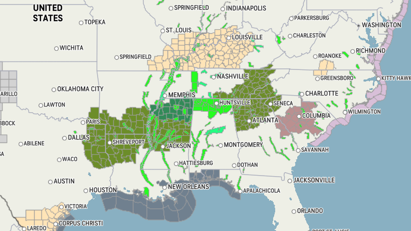 Q_Fill's tweet photo. "One more round of heavy #rain will drench parts of the saturated #South and aggravate #flooding before a sweep of drier and colder air provides a break from wet #weather later this week."
#prepare #preppers #floodsmart #quickfill #sandbags #publicworks
https://t.co/srj48YWOro https://t.co/atArNCsKKc