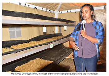 DahlaKib's tweet photo. The Ministry of Agriculture is introducing hydroponic and aqua-ponic farming to farmers to enhance animal fodder security as well as to show them alternative ways of improving food and nutrition security. https://t.co/o4dPlfpDtm #Eritrea #Fenkil4Development https://t.co/uunsDVOFIn