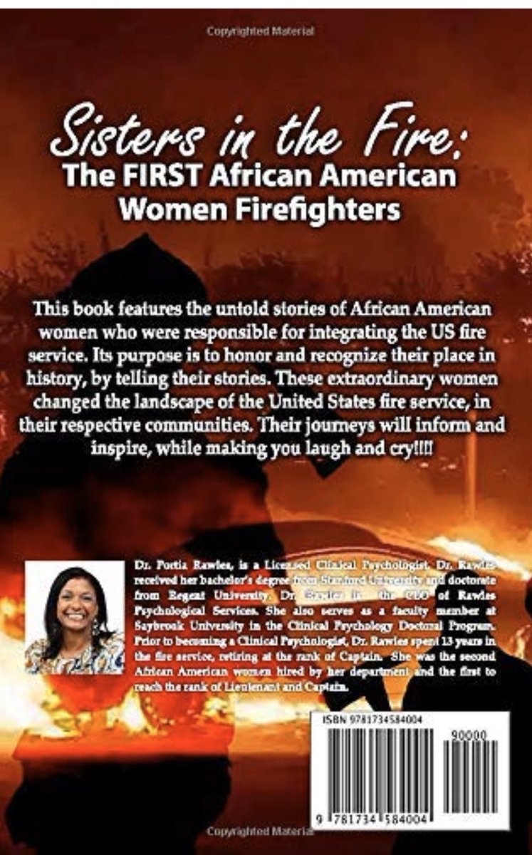 New: Unique FF History Book: Sisters in the Fire-The 1st African American Women Firefighters by Dr. Portia Rawles. amazon.com/Sisters-Fire-A… <a href="/FSPbooks/">FSP Bookstore</a> <a href="/IABPFF/">IABPFF</a> <a href="/iabpffvanguards/">Johnny Brewington</a> <a href="/FFX_Fire_Women/">Women of Fairfax Fire & Rescue</a> <a href="/FDNYWomen/">FDNY Women</a> <a href="/WFSUK1/">Women in the Fire Service UK</a> <a href="/FSWOntario/">Fire Service Women</a> <a href="/iWomentrustee/">Angie Hughes</a> <a href="/iafc_hrc/">@IAFC_HRC</a> <a href="/Sab_CohenHatton/">Dr Sab Cohen-Hatton</a> #firefighter