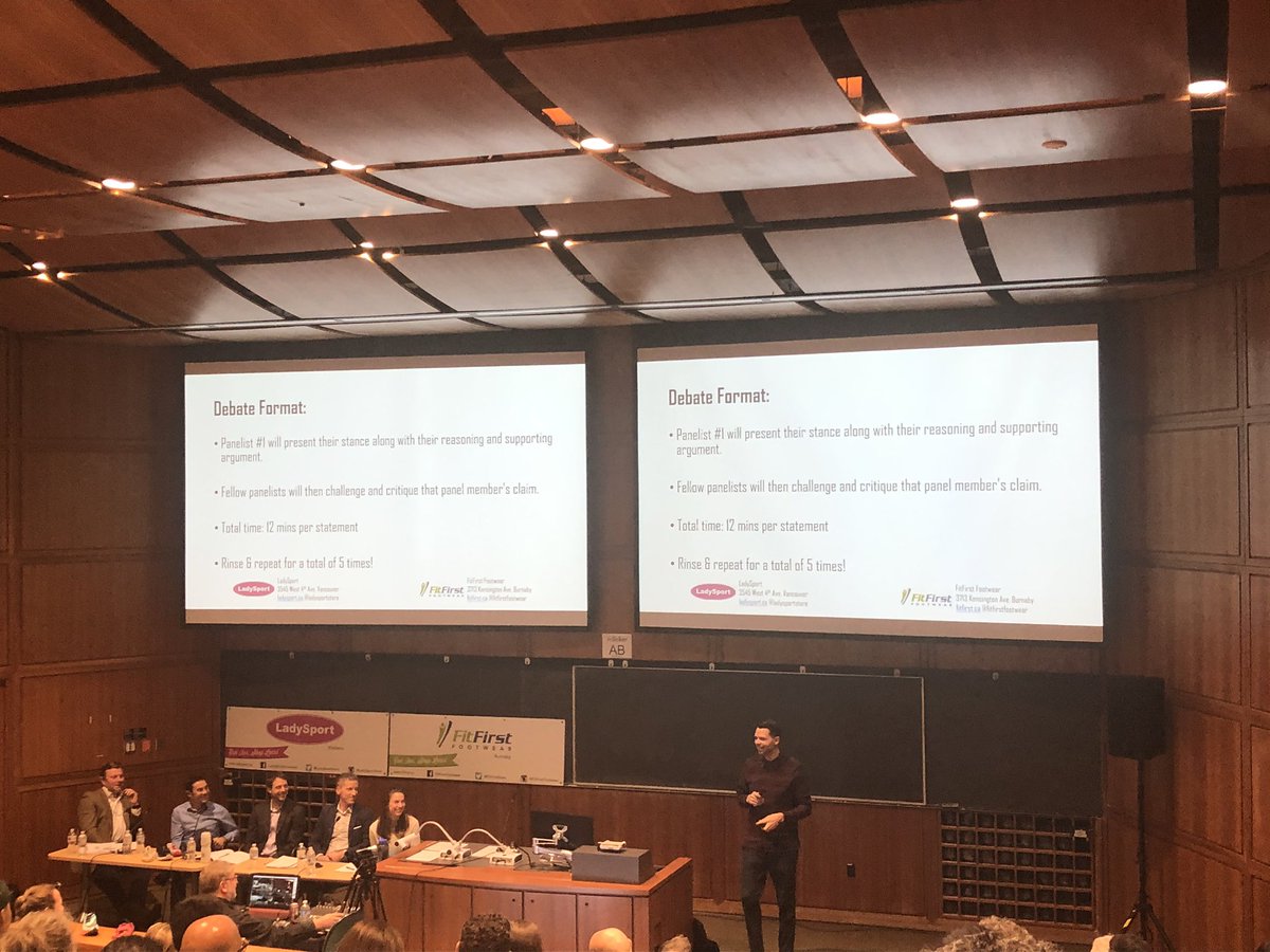 Dec_Norris's tweet photo. The Great Running Shoe Debate

Fantastic and engaging event put on by @LadySportStore @FitFirststore and @UBCKin Worthwhile and robust discussion!! Amazing to have so many great running minds in one room!

@JFEsculier @runnerphysio @ShalayaKipp Dr. Chris Maclean Dr. Michael Ryan https://t.co/7xeCwtbRJ5
