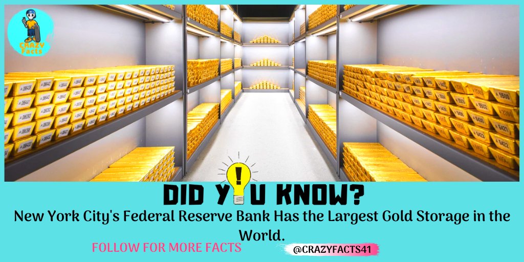 Largest Gold Storage in the World ..

@CrazyFacts41 

 #goldstorage #newyork #newyorkcity #newyorkster #newyorkarea #newyorkgold #LargestGold #largest #largestinventory #largestindoorpoolparty #goldenretriever #gold #goldendoodle #goldensofinstagram #goldinworld