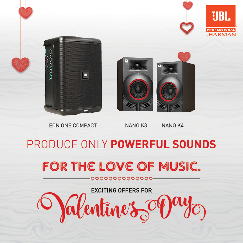 HarmanProIndia's tweet photo. This Valentine’s week, take your love for brilliant audio quality up a notch with powerful professional speakers. Shop now at https://t.co/DfWgGNybxt
#ValentinesWeekSale #ForTheLoveOfMusic
#HarmanProIndia #HarmanProSolutions #ExperienceHarman #ExpectBrilliance https://t.co/EtpR0DGVWa
