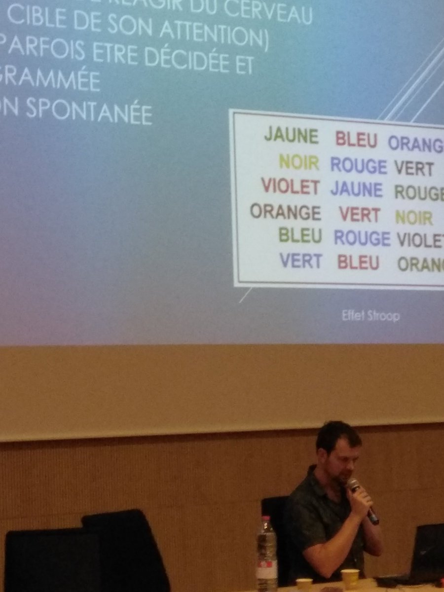 JP Lachaux nous apprend à déprogrammer nos réflexes mentaux avec l'expérience de Stroop
@DANE_AcReunion 
<a href="/CardieReunion/">CARDIE REUNION</a>