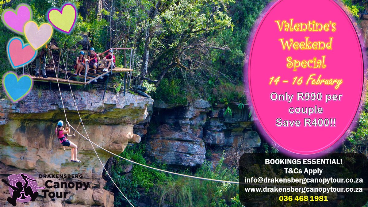 Take advantage of this Valentine's weekend ZIPLINE special!