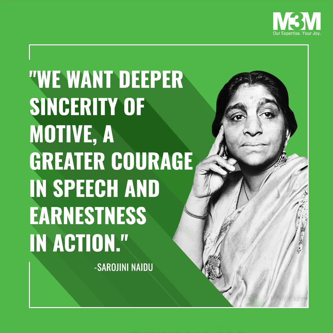 M3m India On Twitter Sarojini Naidu Fought For Independence When It Was Unimaginable For Women To Do So We Have Come A Long Way But Still Have A Long Journey This National