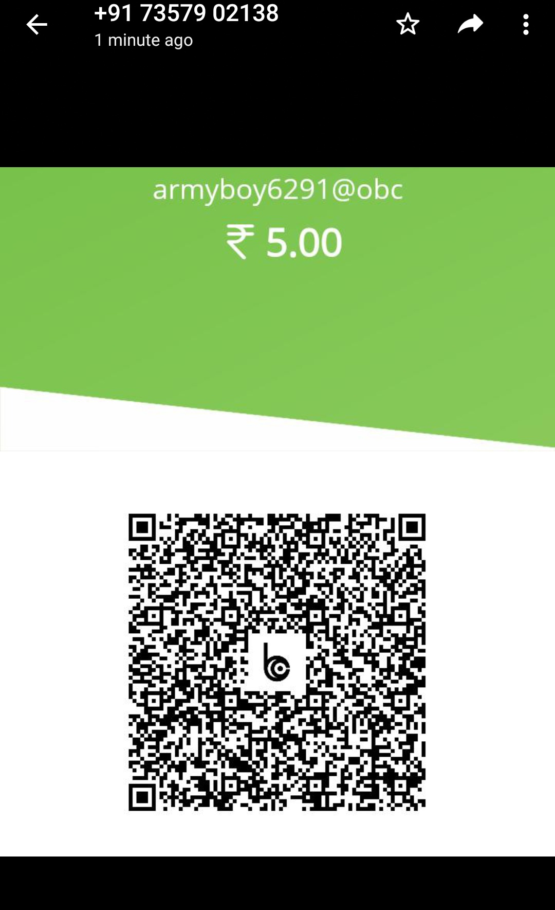 Akash Verma on X: @DelhiPolice fraud call received through OLX. @OLX_India  This man was asking to scan the below QR code and trying me to send money  from my account. The call