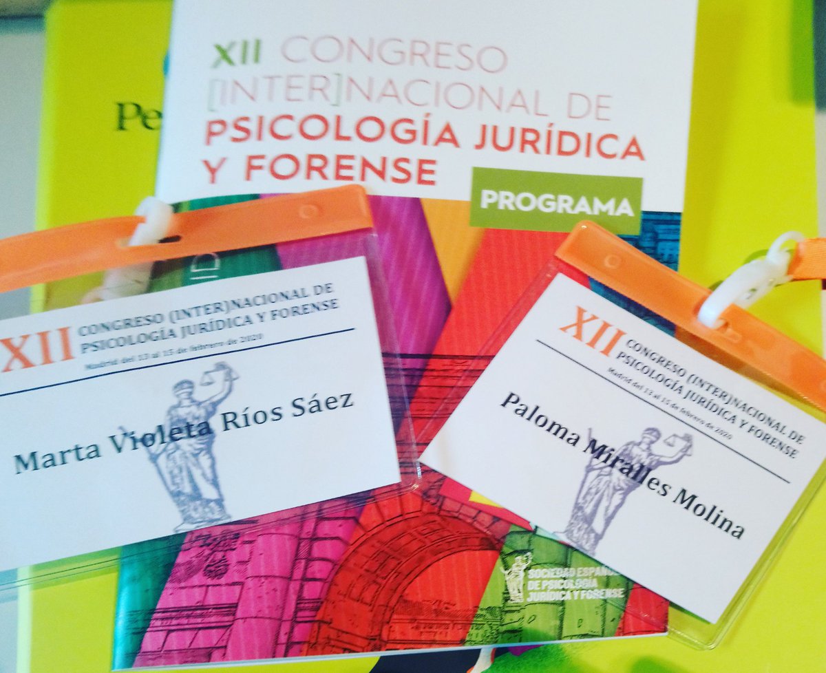 valquiriapsic's tweet photo. XII CONGRESO INTERNACIONAL DE PSICOLOGIA JURIDICA Y FORENSE. Primer dia 😉 #xiicongresodepsicologiajuridicayforense #psicologiaforense #psicologiajuridica #psicologia https://t.co/qspJ9SvNU0