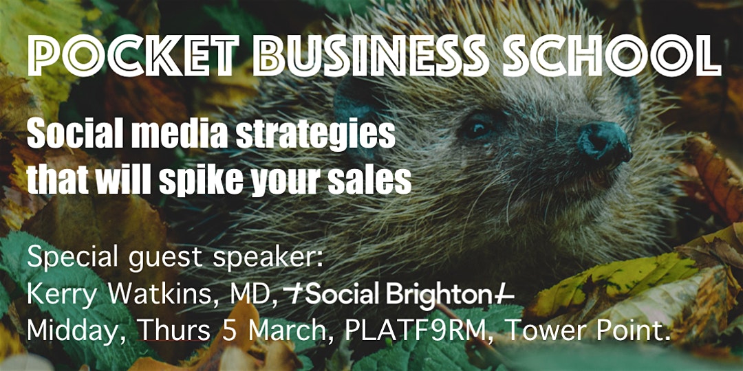 Excited to be joining <a href="/BastockA/">Adam Bastock</a> and <a href="/TimHealey/">Tim Healey</a> for their next Pocket Business School on March 5th. Kerry will be unpacking social media strategy to help you increase your customer base and spike sales.

The session is FREE so spaces are limited! Book here:eventbrite.co.uk/e/pocket-busin…