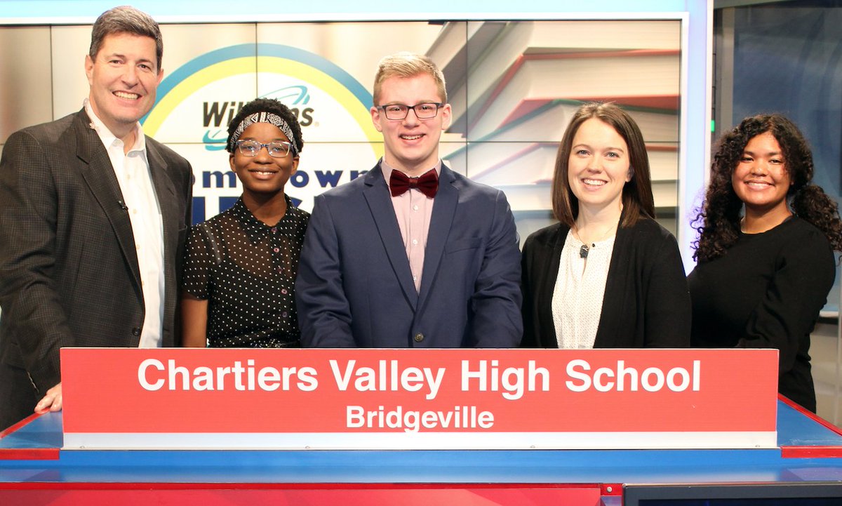 CVSDcolts's tweet image. Sam Kagle, Shanti Paul and Vicky Adebiyi recently represented CVHS on KDKA&apos;s Hometown HighQ.  They trio competed against teams from Deer Lakes and Ringgold.  

The show will air on March 14, 2020 at 11:30 am.  Be sure to tune in and see if CV takes 1st, 2nd, or 3rd place!