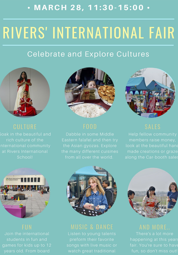 Join us at the #RiversInternationalSchool #Fair on Saturday 28 March for an exciting day filled with various fun, musical and culturally engaging activities, try #home-made food from across the globe, #henna and face painting, stalls by local entrepreneurs and much more.