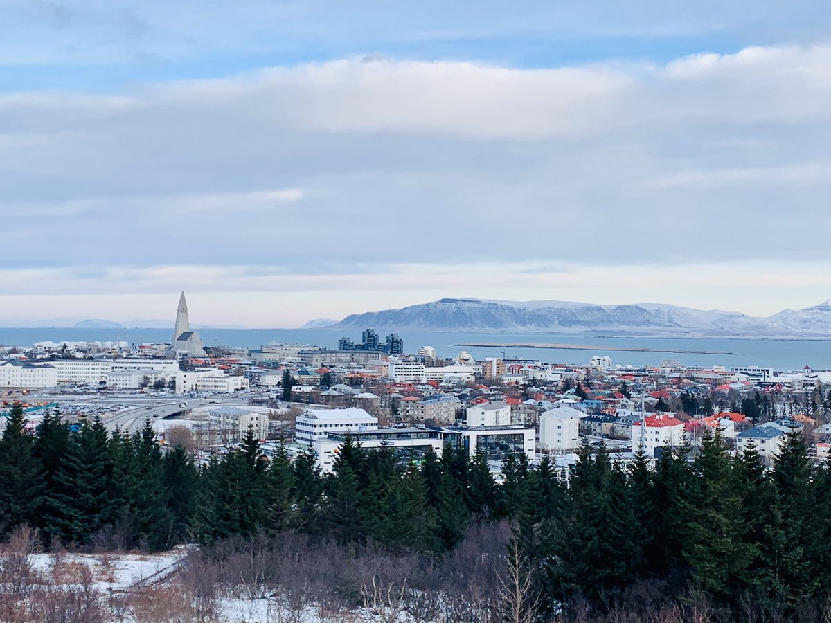 LangleyGeog's tweet photo. @lgs_news and from the top of the Perlan Obversation deck- where the hot water is stored for the city of Reykjavík https://t.co/bkLFp4IU5Y