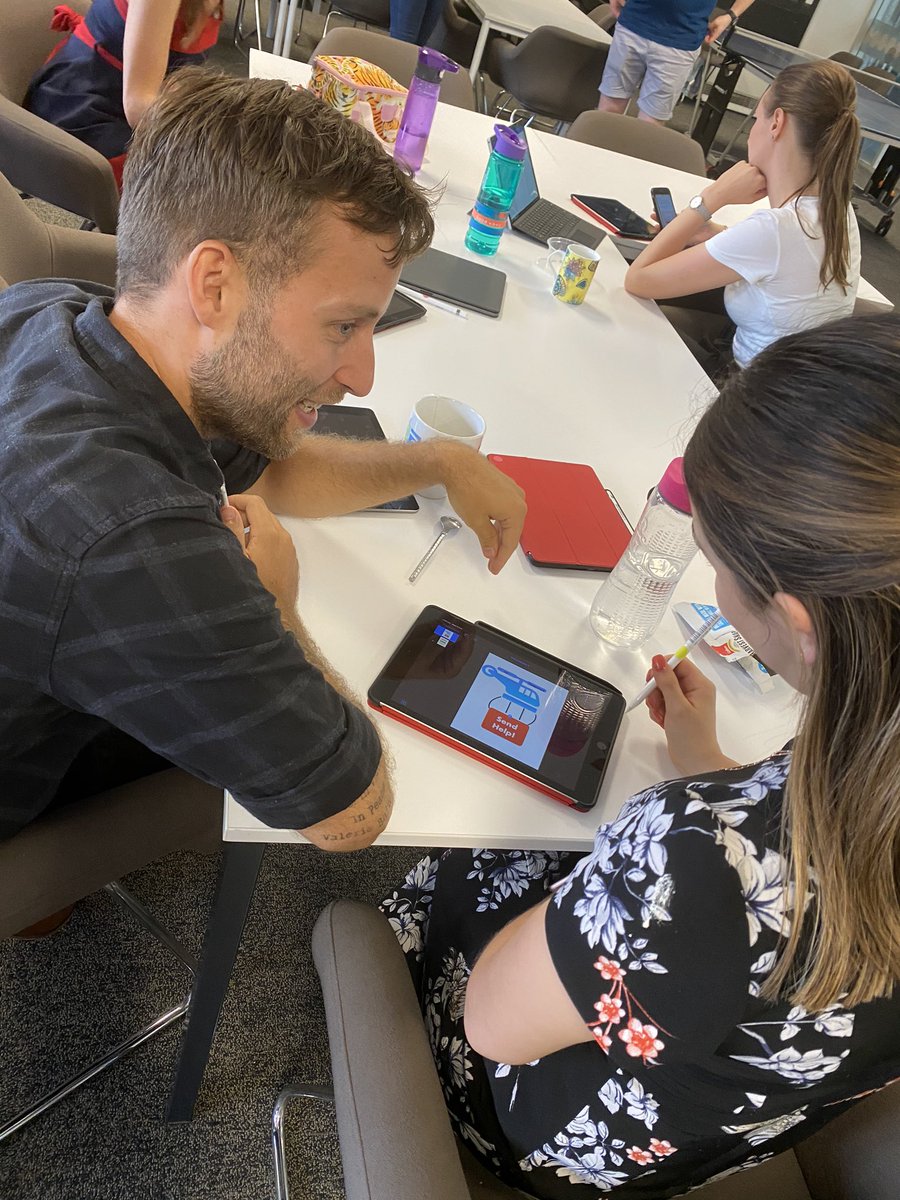 Thank you to <a href="/AppleEDU/">Apple Education</a> for running fantastic PL for our APPS staff this afternoon! The workshop was based on thinking like an app developer by identifying a problem, designing a solution and building a prototype. #EveryoneCanCode
