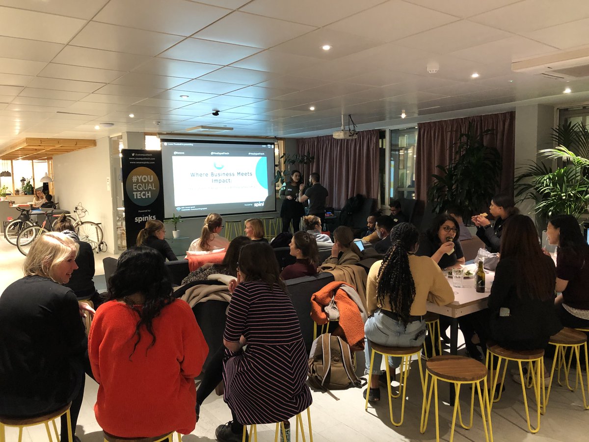 YouEqualTech's tweet photo. We absolutely loved teaming up with @iwoca for last night's 'Where Business Meets Impact: The Future of Responsible Entrepreneurship'.
What a great venue! Huge thanks to all the speakers and everyone who came along!🙌
#YouEqualTech #techevent #tipsandadvice #entrepreneur https://t.co/ieoT4nHBvL