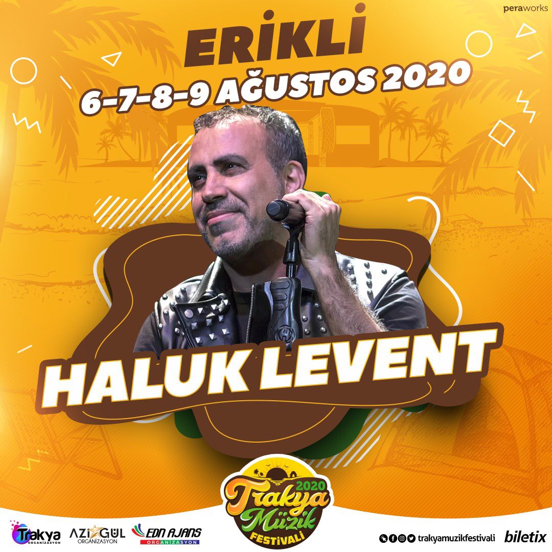 Haluk Levent, #TrakyaMüzikFestivali #Erikli sahnesinde! <a href="/haluklevent/">Haluk Levent ( Ahbap Ekibi )</a>  bit.ly/TrakyaMuzikFes…