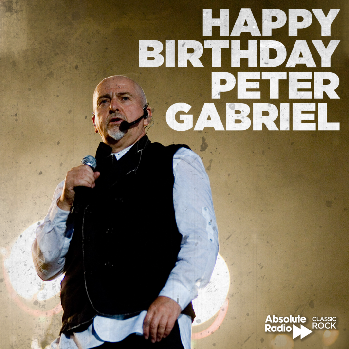 Happy birthday to Peter Gabriel! The former Genesis man turns 70 today! 