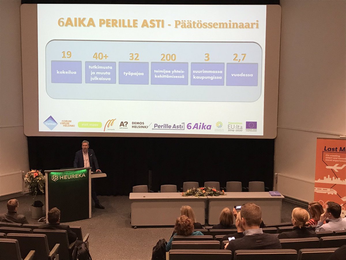 PerilleAsti's tweet photo. #6Aika #perilleasti -hankkeen päätöstilaisuus alkaa! 6aika ohjausryhmän pj Kimmo Viljamaa: ”Kokeilut toimintatapana jatkuvat isoissa kaupungeissa jatkossakin” #eakr #maas https://t.co/tuIKjLiXjn