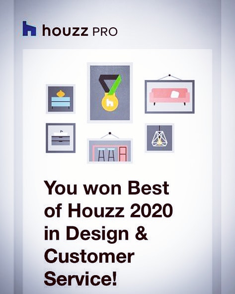 Delighted to have won Houzz 'Best of Design' and 'Best of Service' 2020! #design #interiordesign #designdetail #interiors #bestofhouzz #houzz #awardwinning #bestofdesign #bestofservice #slightlyquirky