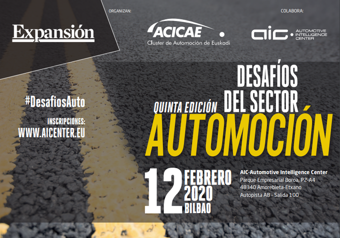 NAITEC_CT's tweet photo. Ayer, 12 de febrero, acudimos a la 5ª edición de 'Desafíos del sector de la #automoción', principal encuentro de profesionales de automoción de España, que fue organizado por @AcicaeCluster junto con @expansioncom y en colaboración con @AIC_Academy,
#DesafiosAuto https://t.co/4nGxMWzUsL