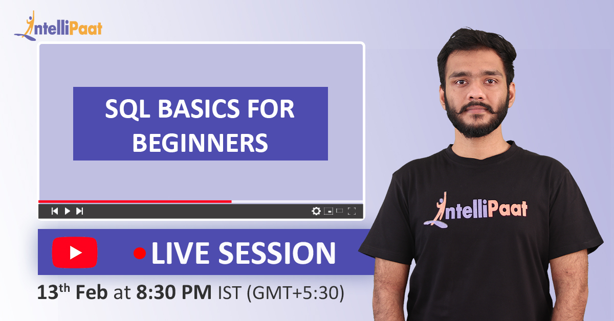 Intellipaat's tweet image. Join YouTube Live Session On "SQL Basics For Beginners" Today 13th Feb 2020, At 8:30 PM IST (GMT +5:30)
Log in and set reminder: lnkd.in/fdYqGug
#sqlbasicsforbeginners #learnsql #sql #intellipaat #YoutubeLive