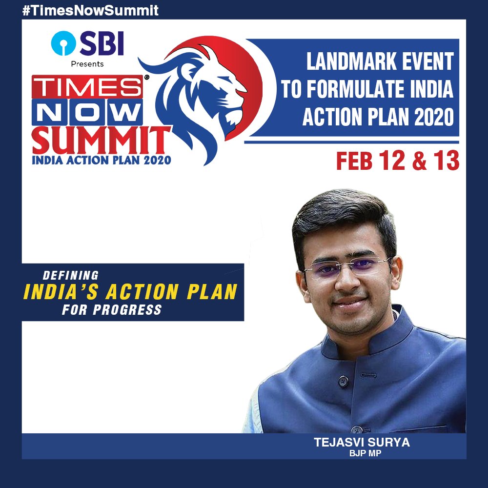 Tejasvi_Surya's tweet photo. #TimesNowSummit | At the Times Now Summit today at 3 pm, I will be part of the panel discussing the topic 'Who's misinterpreting Hindutva'

Do tune in 😊
 
@TimesNow https://t.co/s9kLpncXES
