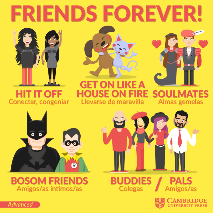 Akerlei's tweet photo. Los amigos son un regalo, aprende inglés con ellos en nuestra academia de inglés de Ermua 🎁 Lección extraída del libro English Vocabulary in Use Advanced vía @CambridgeSpain 
#cambridgeuniversitypress #Aprenderinglés #VocabularioInglés https://t.co/hM4grz2ueT