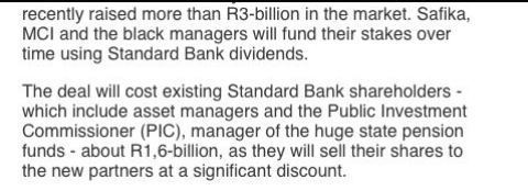 In 2004,President Cyril Ramaphosa, Saki Macozoma,Std Bank &Liberty finalised "th biggest black empowerment deal"Th deal costs PIC abt R1.6Bn after selling shares to CR & Macozoma @ a SIGNIFICANT DISCOUNT  #WakeUpBlackChild #StateCaptureInquiry #SONA2020
