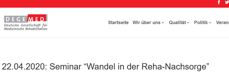 Psyrena_info's tweet photo. Liebe Mitarbeiter einer psychosomatischen Rehaklinik,
ich lade Sie herzlich ein zum Seminar: Wandel in der Reha-Nachsorge am 22. April 2020 in Berlin mit Alexandra Pyttlik von der DRV Bund und mir (Sonja Schmalen) von https://t.co/duKV8DZbyf ein.
https://t.co/ZqXSI5nWCU
#psyrena https://t.co/lqldENexPk