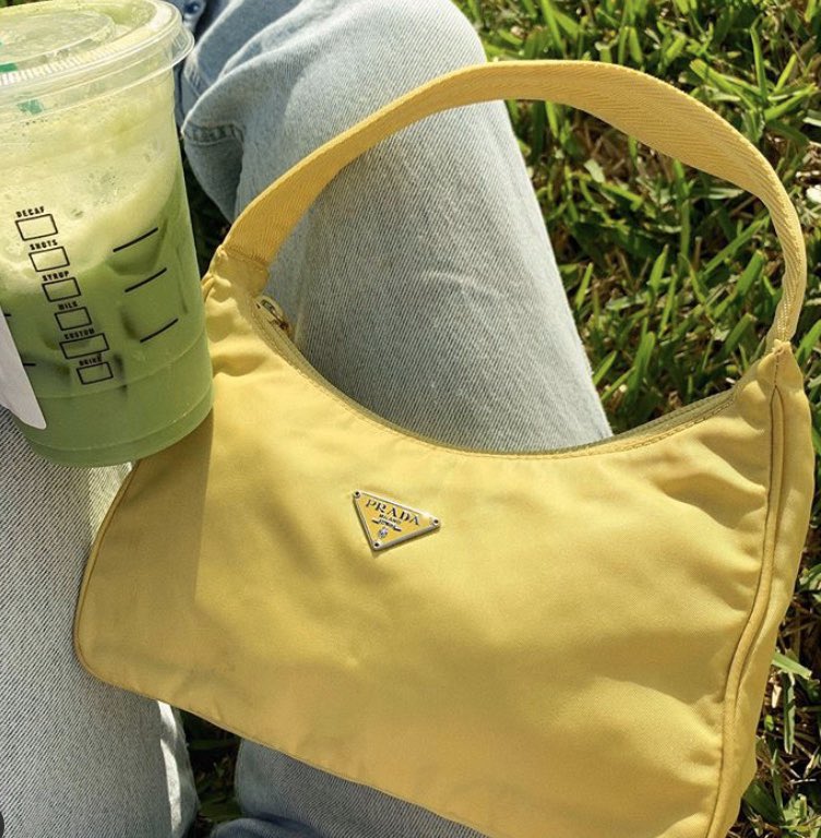 FashionabilityC's tweet photo. the cutest @prada bags on resale at treasuresofny on instagram ~ shoutout to prada for partnering with @ECONYL for their re-nylon bags https://t.co/J5tuTf9ui0