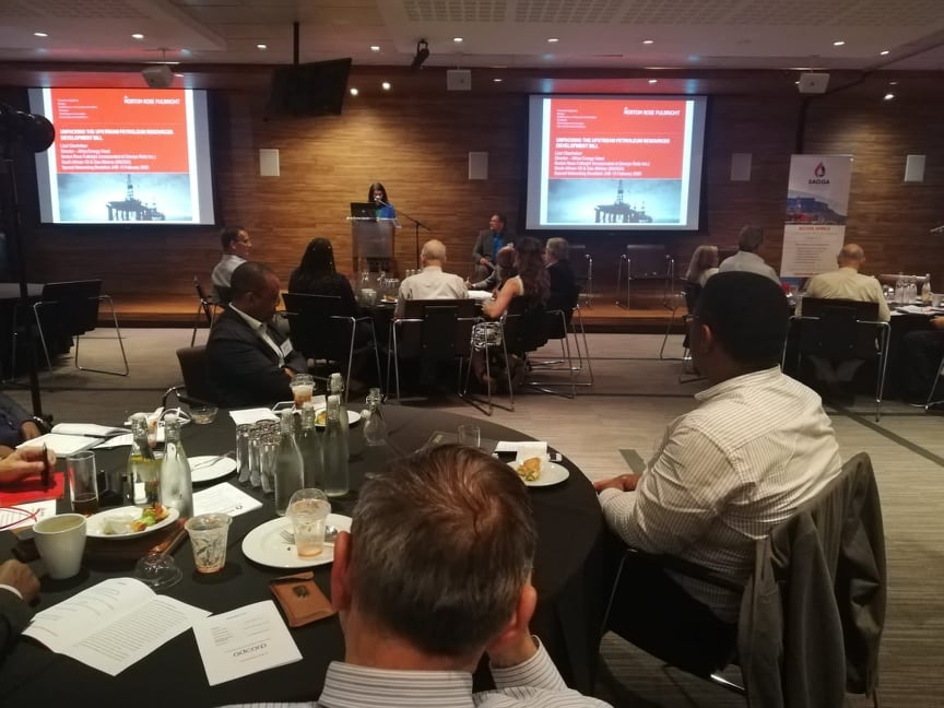 AdcorpGroup's tweet photo. At the networking breakfast this morning at Adcorp Place, SAOGA unpacked the Draft Upstream Petroleum Development Bill planned for submission to government. #Adcorp #TrainingSolutions #SAOGA #PetroleumBill https://t.co/18uiTJf5QL