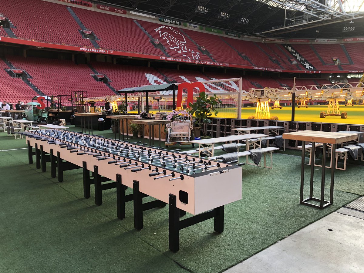Kickerprofs's tweet image. Afgelopen week @cruijffarena Een voetbalstadion is toch een tof decor voor een event. Wat ook tof is; de oranje getinte aanvragen stromen ook binnen. kickerprofs.nl/tafelvoetbalev…  #ek #ekvoetbal #os2029 #tafelvoetbal #klantendag