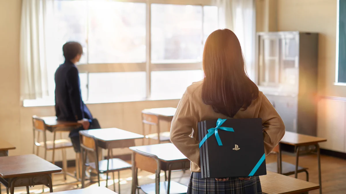 男子が一番喜ぶもの？バレンタインデーにPS4を渡そうとする女子の様子www