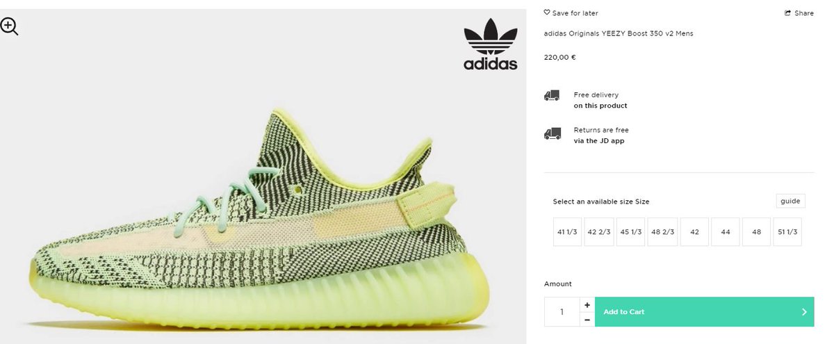 Adidas Yeezy Boost Green 350 V2 Yeezreel Size Us 9 5