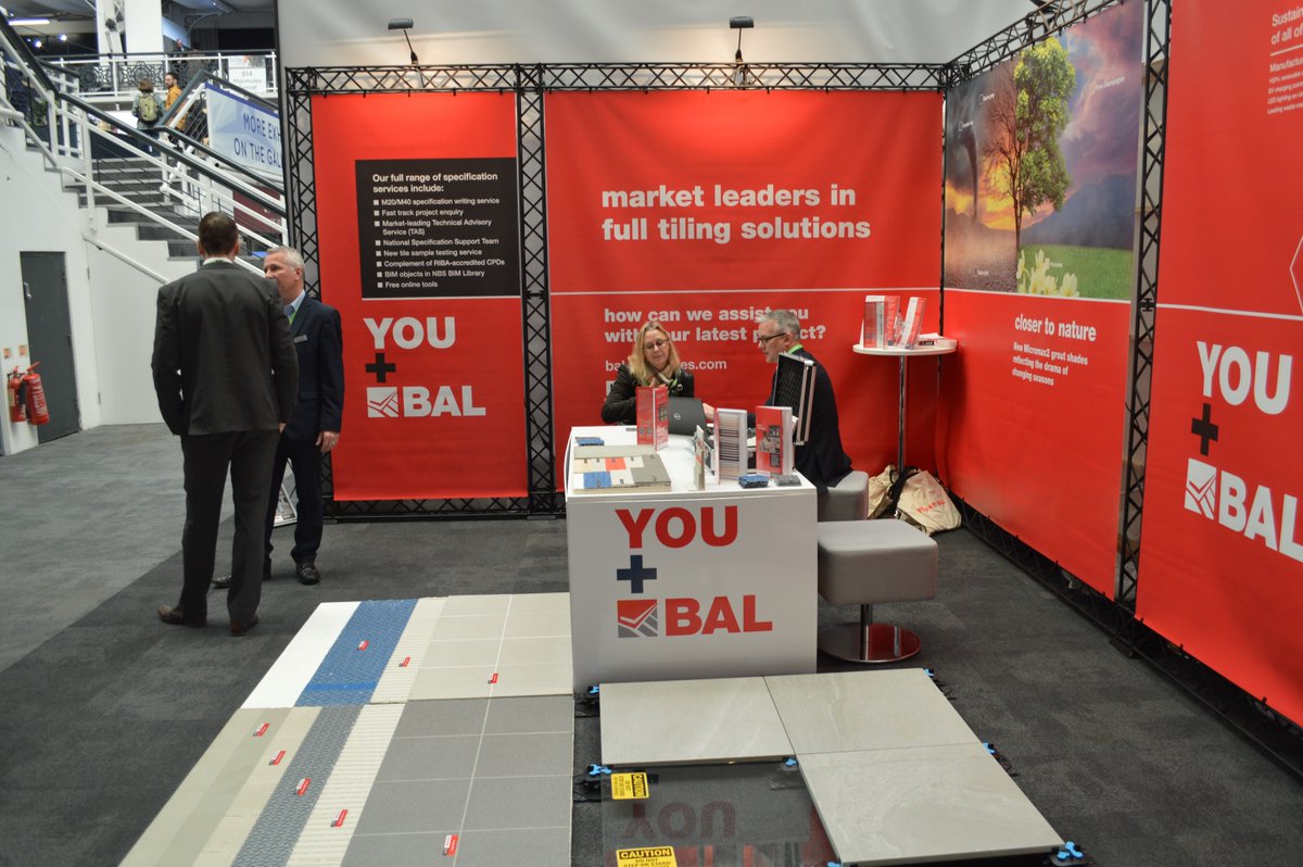 BALtiling's tweet image. Good morning!! Join us for Day 2 @surfacethinking with doors opening at 11am in the BDC in #Islington. Come and speak to our specification experts on all things #tiling and find out about our sustainable business model, new grout colour range and innovative tiling technologies.