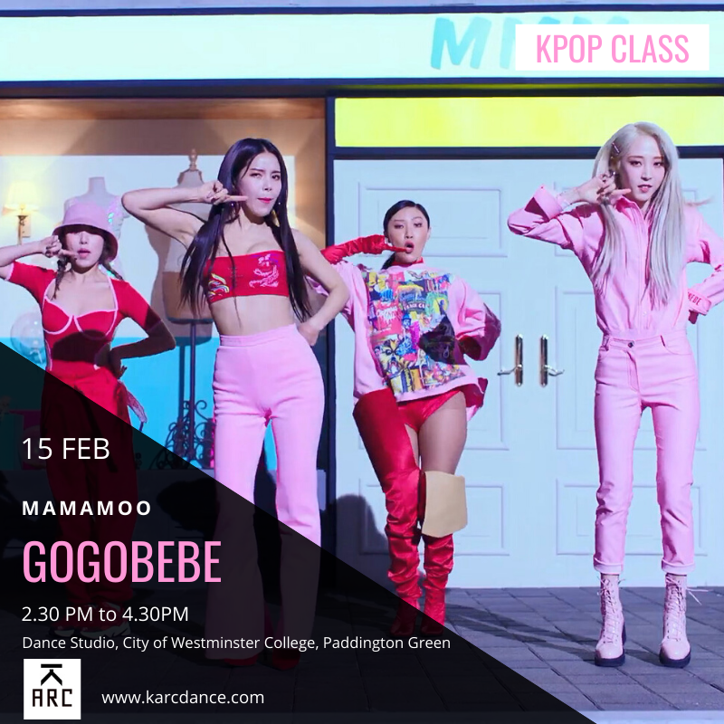 arcdancestudio's tweet image. We are bringing back MAMAMOO's feel good song from last spring. Come and learn this super fun routine with us! 
Choreography by Mina Myoung 
#mamamoo #gogobebe #kpopclass #kpoplondon