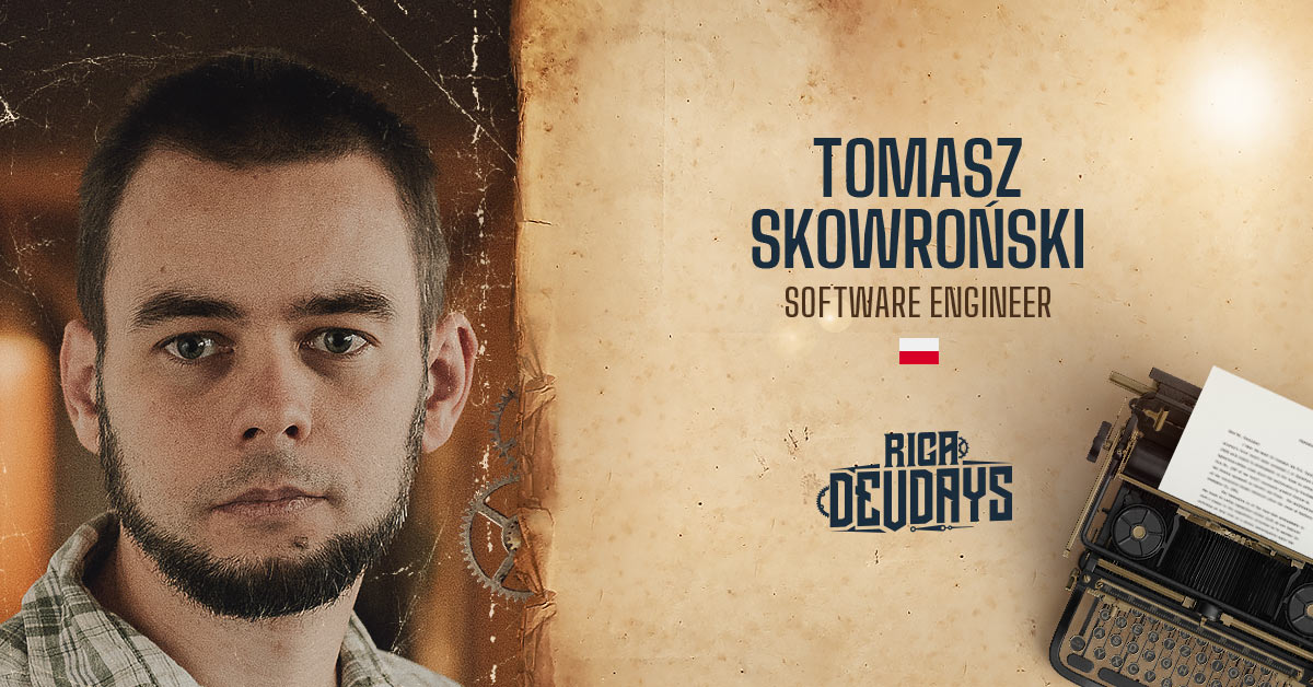 Tomasz Skowroński <a href="/tsskowronski/">Tomasz Skowroński</a> is a software engineer with experience in a wide variety of systems (from mobile to financial). His talk on RigaDevDays 2020 will be all about Content-Type - a key HTTP header and the basis of network communication.
2020.rigadevdays.lv/speaker/tomasz…