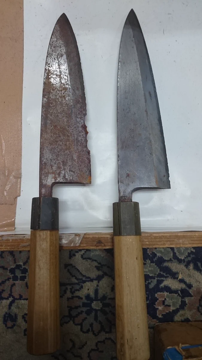 砥ぎ師が包丁を砥いだ結果？新品になったwww